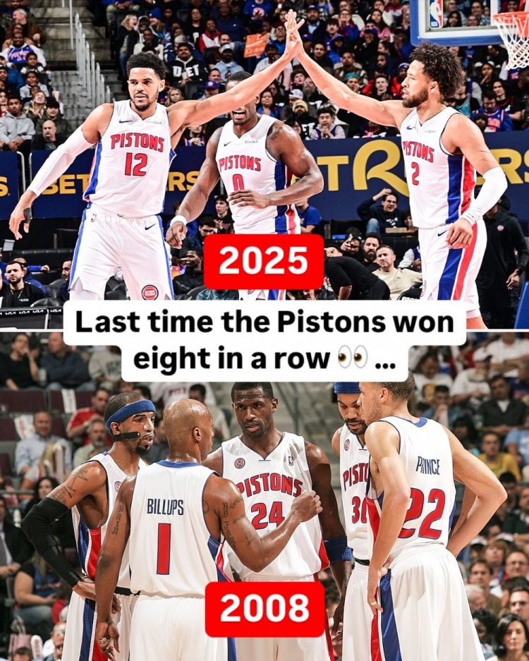 有點(diǎn)久遠(yuǎn)了！活塞上次8連勝首發(fā)：比盧普斯/面具俠/怒吼天尊在列