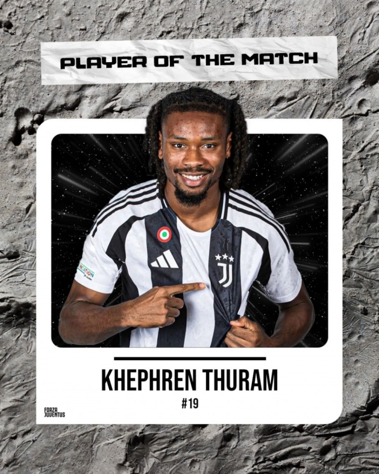 打破僵局！凱夫倫-圖拉姆當選尤文2-0維羅納全場最佳球員