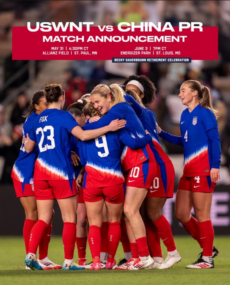 官方：中國(guó)女足將在5月底、6月初兩戰(zhàn)美國(guó)女足