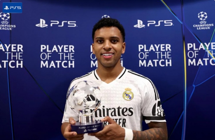 1進(jìn)球1關(guān)鍵傳球，羅德里戈當(dāng)選皇馬2-1馬競一役全場最佳