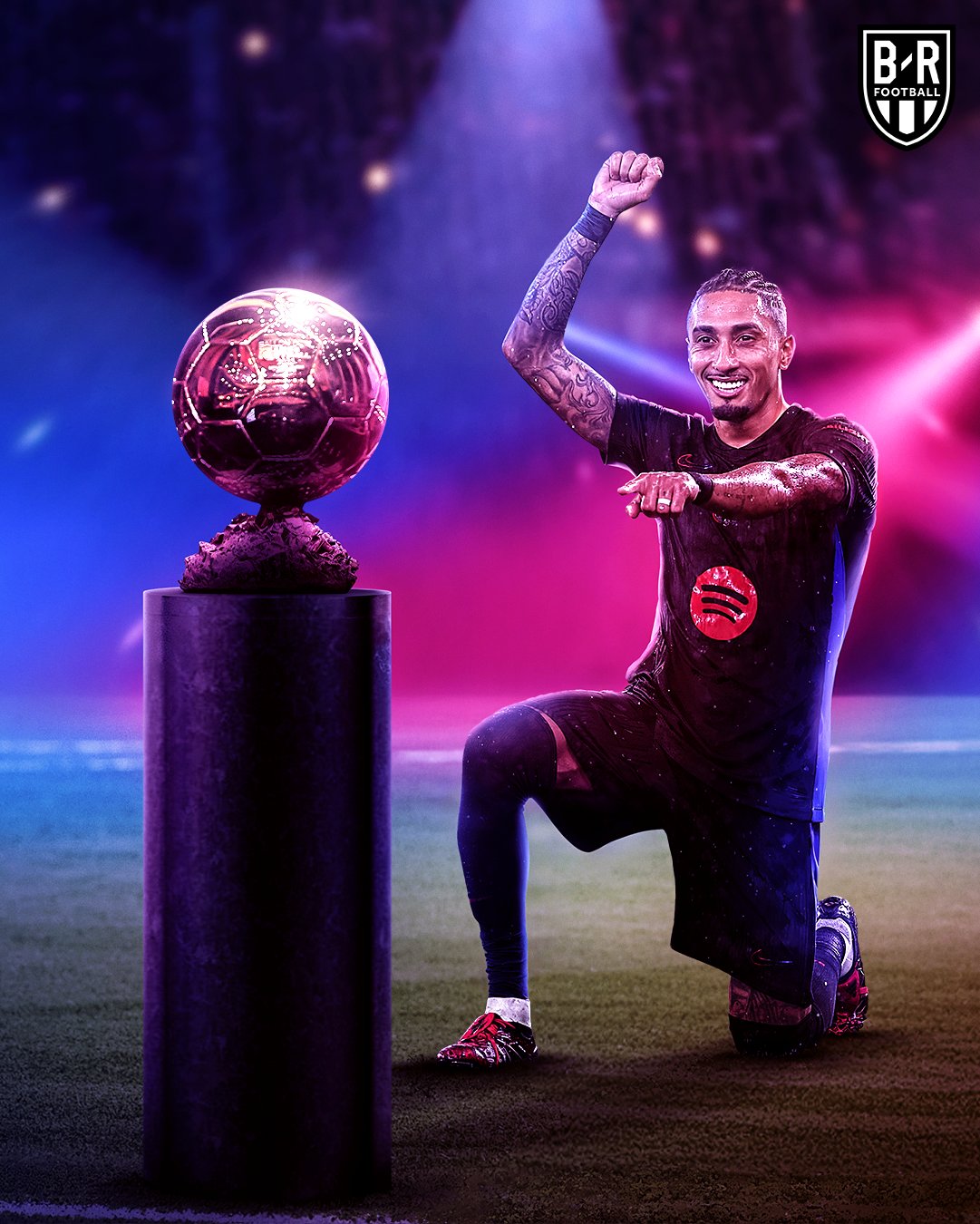 實打?qū)嵉?000萬！拉菲尼亞25球16助，金球獎賠率第3高于維尼修斯