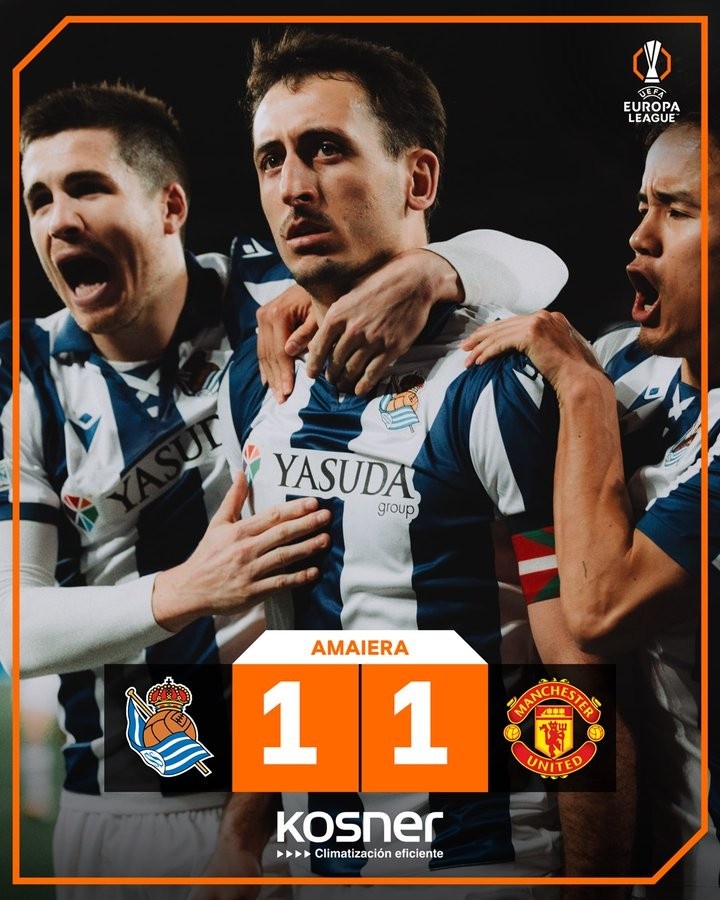 3負2平！皇社共計5次在歐戰(zhàn)主場面對曼聯(lián)，至今仍未取得勝利