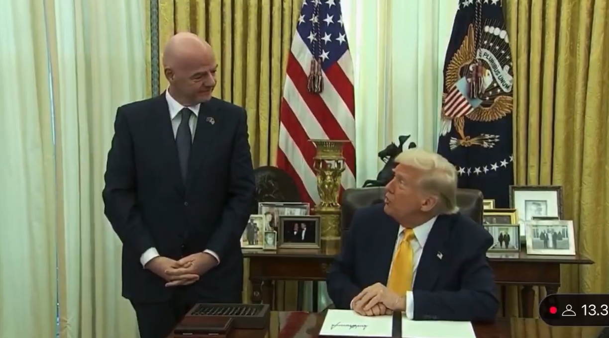 特朗普問美國能否贏下2026世界杯，因凡蒂諾：當(dāng)然有機(jī)會