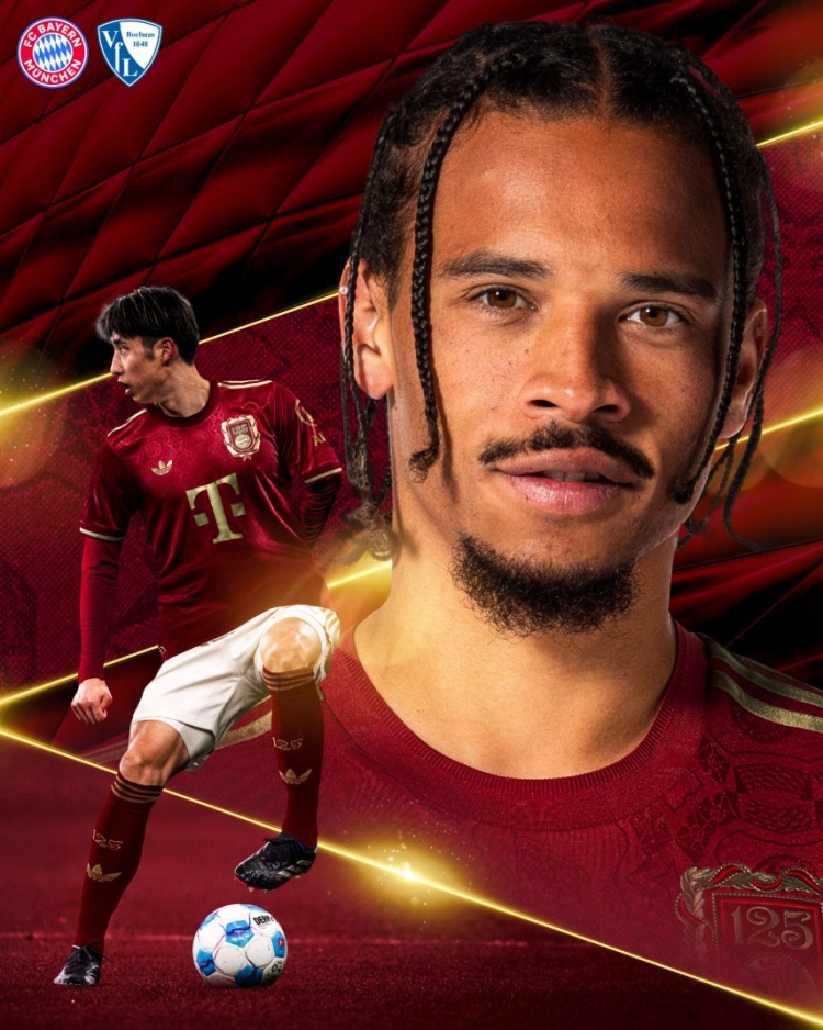 拜仁曬主場(chǎng)對(duì)陣波鴻海報(bào)，薩內(nèi)&伊藤洋輝出鏡