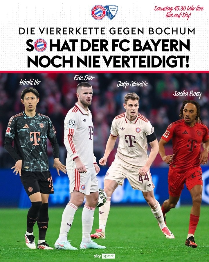 大輪換！德媒：主力賽前最后一練獲得休整，拜仁將排出全新四后衛(wèi)