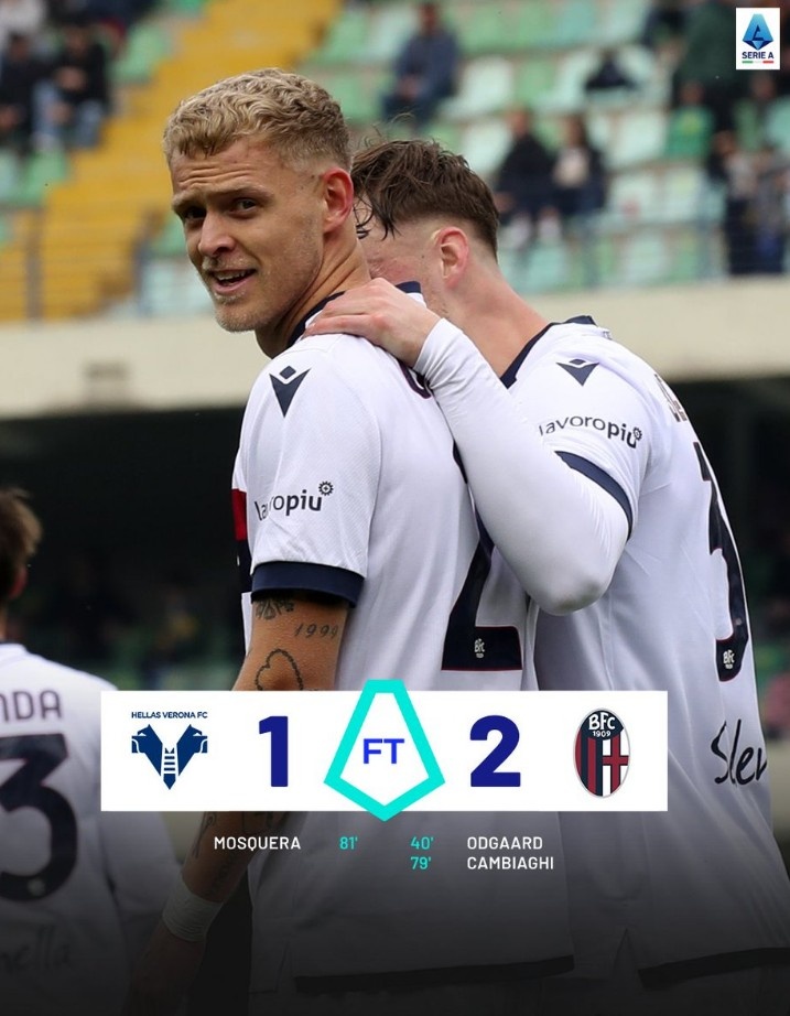 爭(zhēng)歐冠資格，博洛尼亞意甲三連勝，追平拉齊奧&僅差第四尤文2分