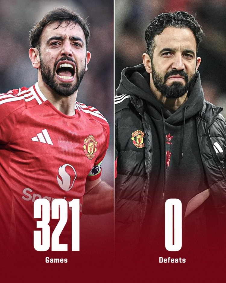 夢劇場！曼聯321次在英超主場領先進入中場休息，至今未嘗一敗