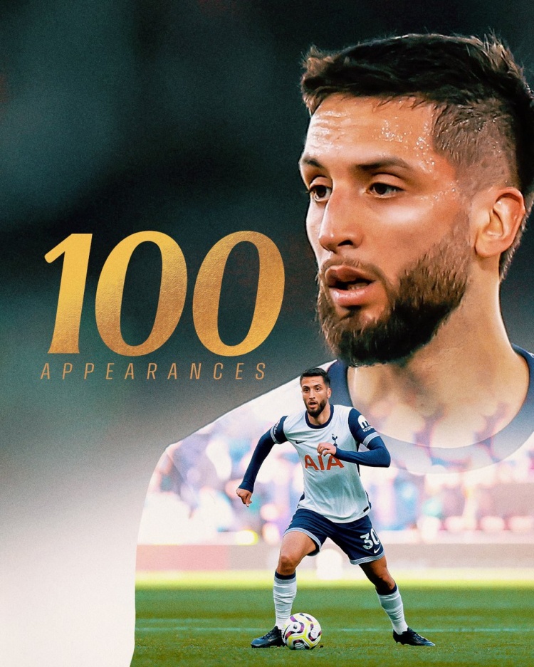 里程碑！本坦庫爾代表熱刺出戰(zhàn)100場正式比賽，貢獻9球8助攻