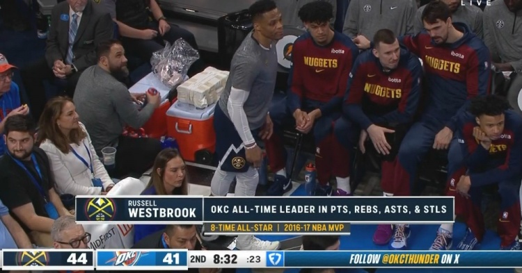 俄城之王！威少雷霆生涯得分籃板助攻搶斷皆排隊(duì)史第一