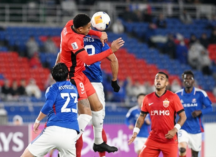 亞冠精英聯(lián)賽1/8決賽次回合，橫濱水手4比1上海海港