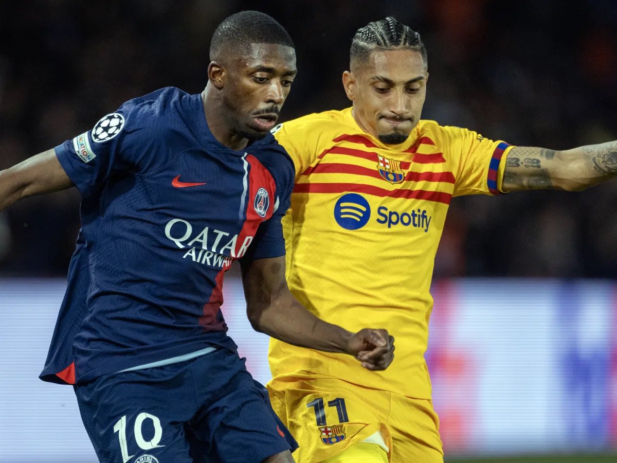 金球之爭！登貝萊29球7助，拉菲尼亞27球17助，雙雙沖擊四冠王