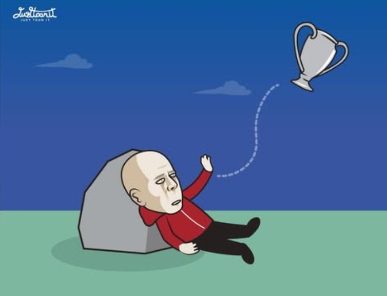 今日趣圖：當(dāng)巴黎和巴薩在決賽相遇，登貝萊會再次輕巧地送出點(diǎn)球