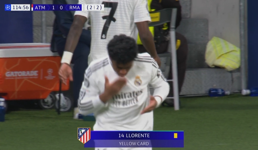 皇馬第115分鐘換人，維尼修斯下恩德里克上！