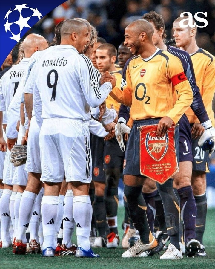 阿森納時隔19年歐冠再遇皇馬，上一次阿森納兩回合1-0淘汰對手