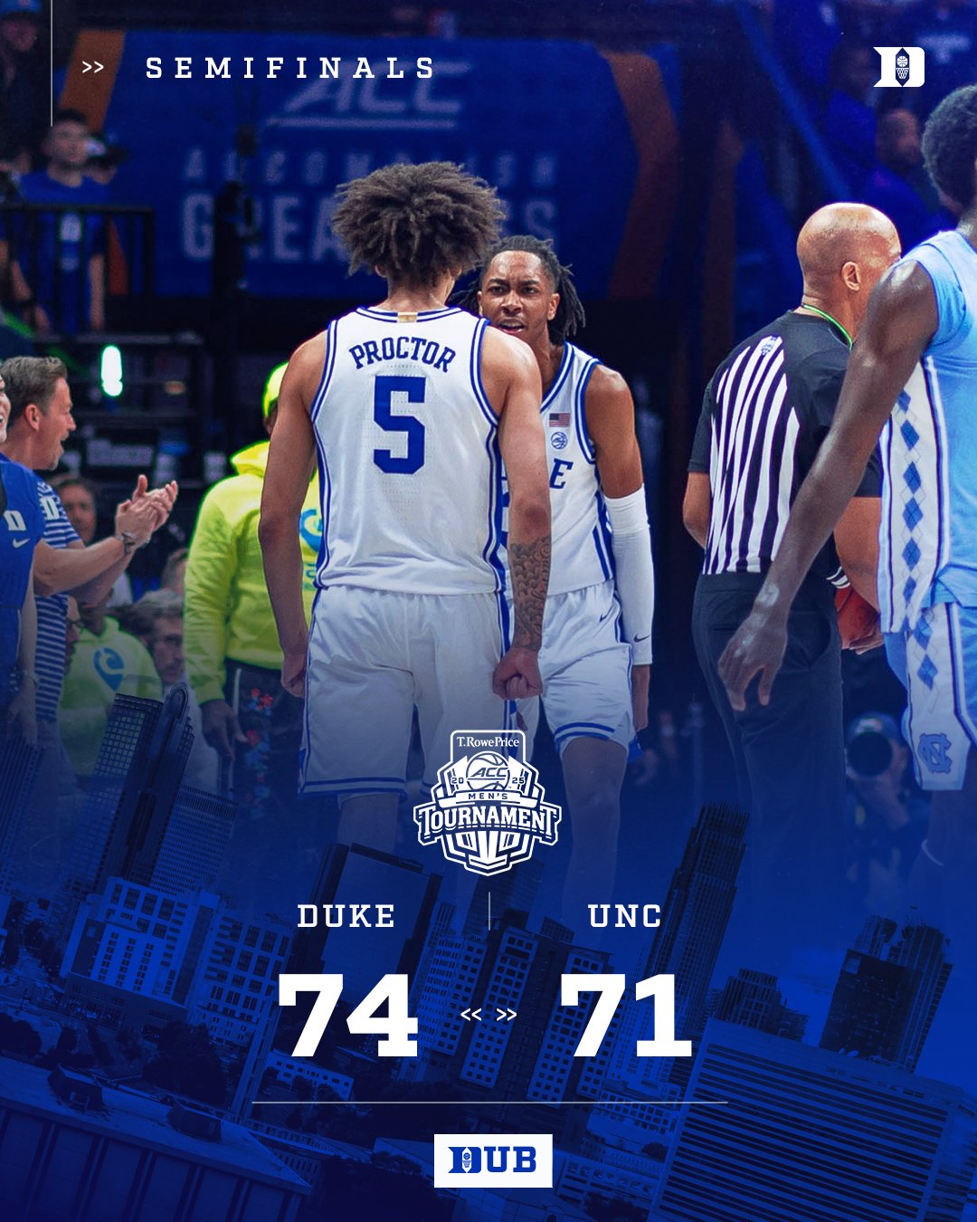 弗拉格因傷缺陣！北卡關(guān)鍵扳平罰球違例 杜克涉險(xiǎn)過(guò)關(guān)晉級(jí)ACC決賽