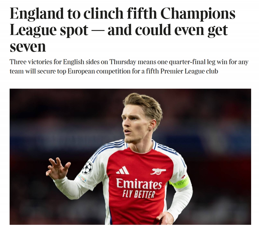 英超盛世?極端情況下，英超下賽季最多可以有7支球隊踢歐冠！