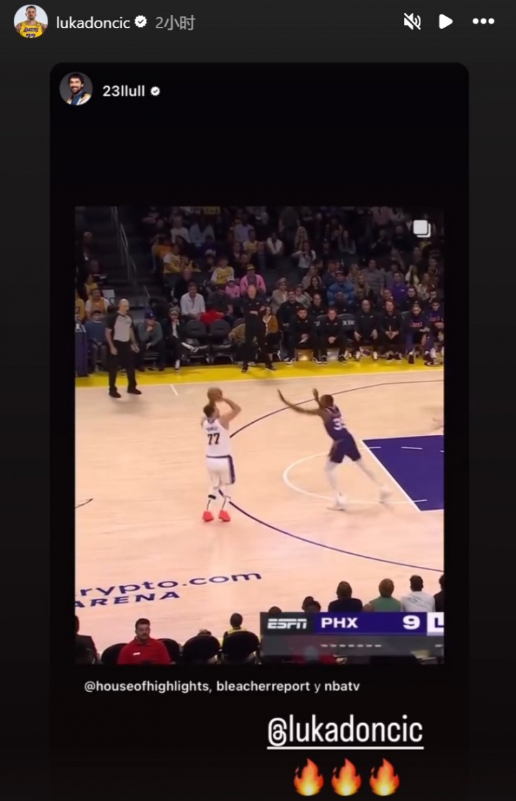 單挑杜蘭特高難度后撤步后仰三分命中！東契奇轉(zhuǎn)發(fā)自己的帥氣進(jìn)球