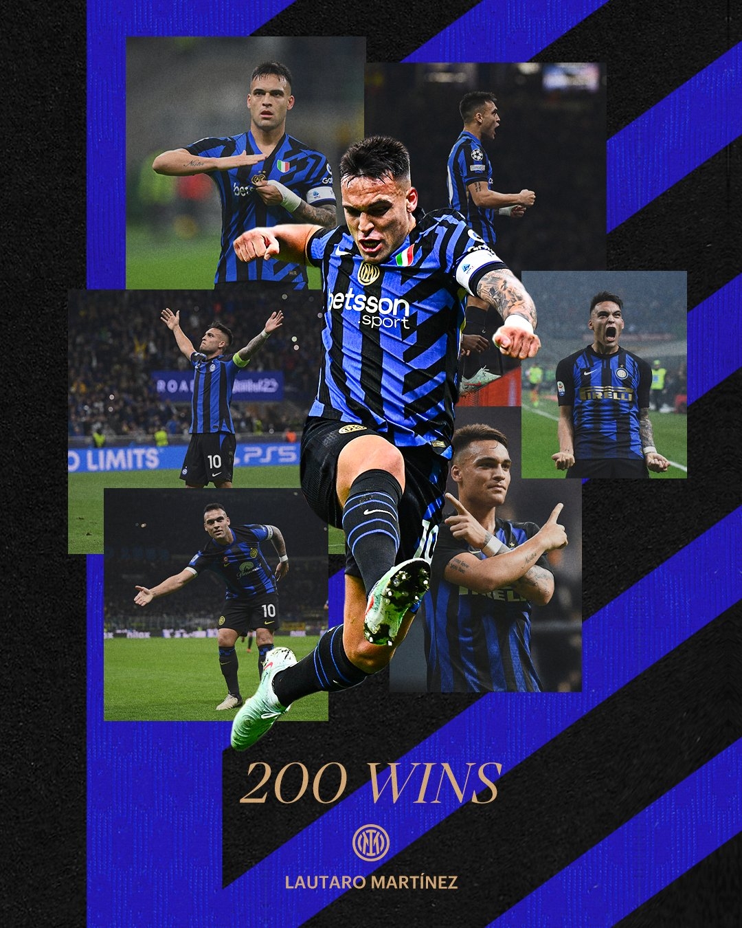 321場147球49助攻！國米官方：勞塔羅已達(dá)成俱樂部200勝里程碑！