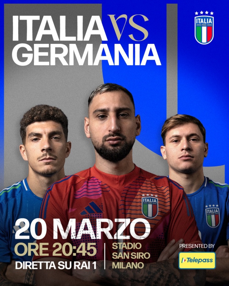 意大利發(fā)布對(duì)陣德國(guó)海報(bào)：多納魯馬、迪洛倫佐、巴雷拉出鏡