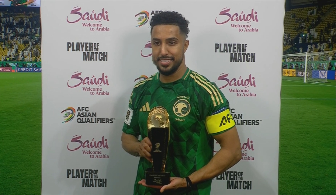 打入全場(chǎng)唯一進(jìn)球，多薩里當(dāng)選國足vs沙特全場(chǎng)最佳