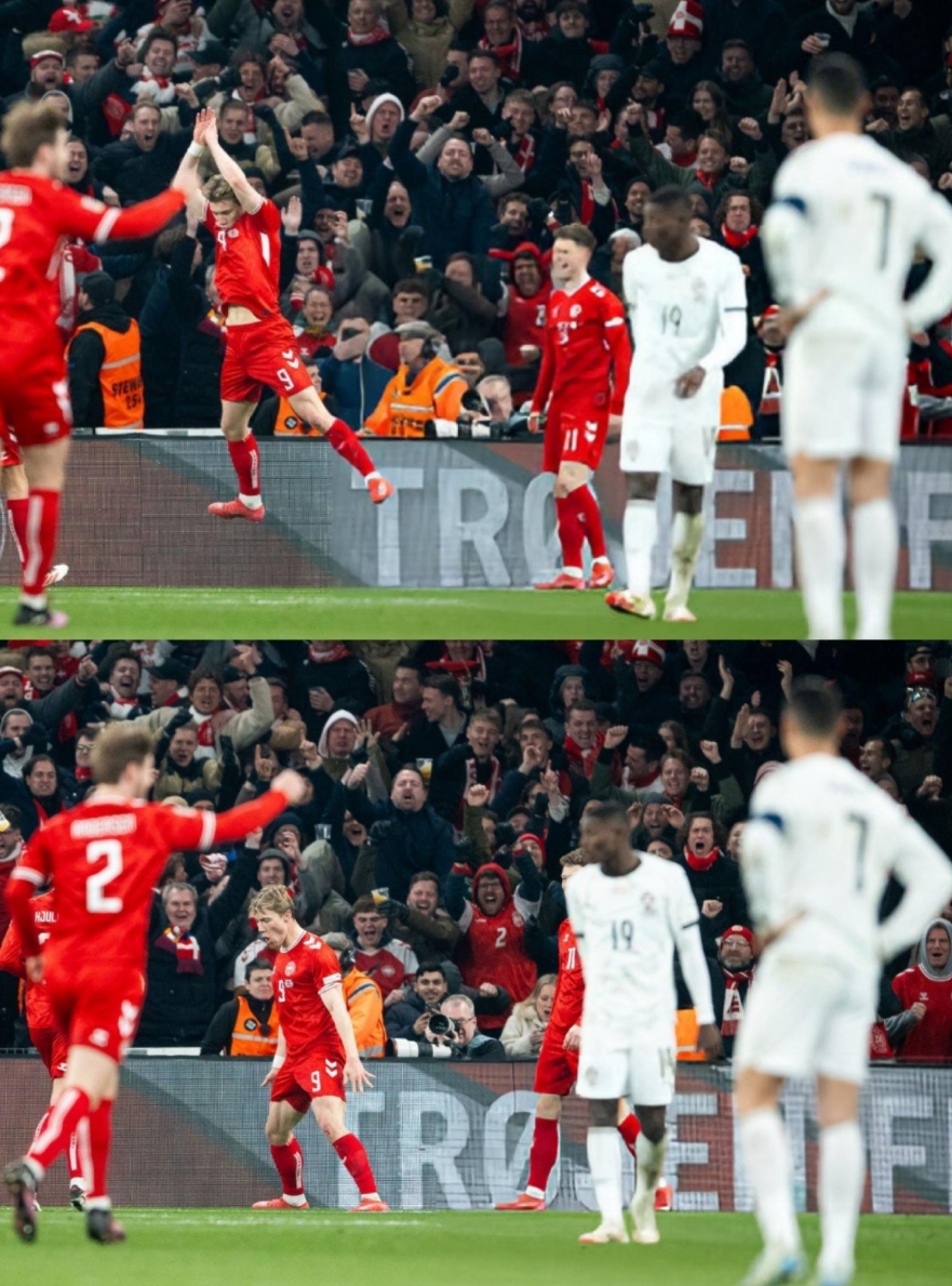 在C羅面前Siuuu！霍伊倫替補(bǔ)建功，丹麥1-0領(lǐng)先葡萄牙