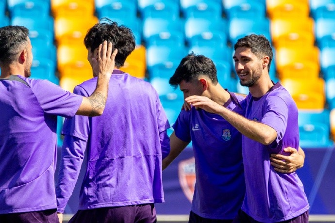 今天下午的一場(chǎng)熱身賽，津門虎隊(duì)4:1戰(zhàn)勝大連英博