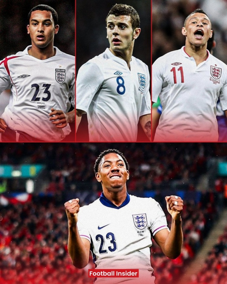 作為阿森納球員在19歲前上演英格蘭隊(duì)首秀，斯凱利是第四人