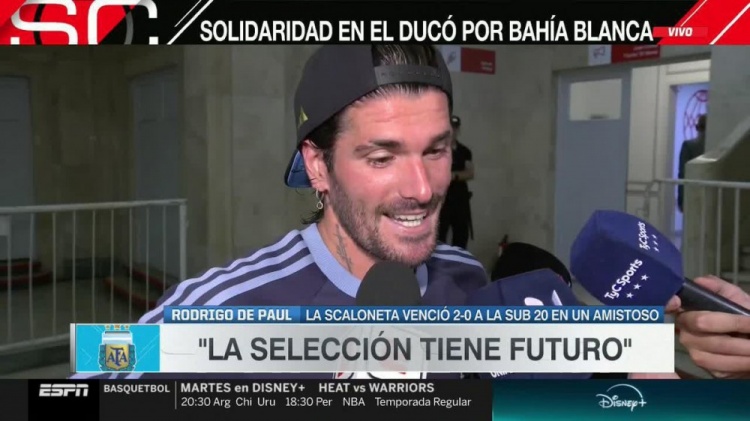 德保羅：我們很想念梅西，但重要的是他能恢復健康