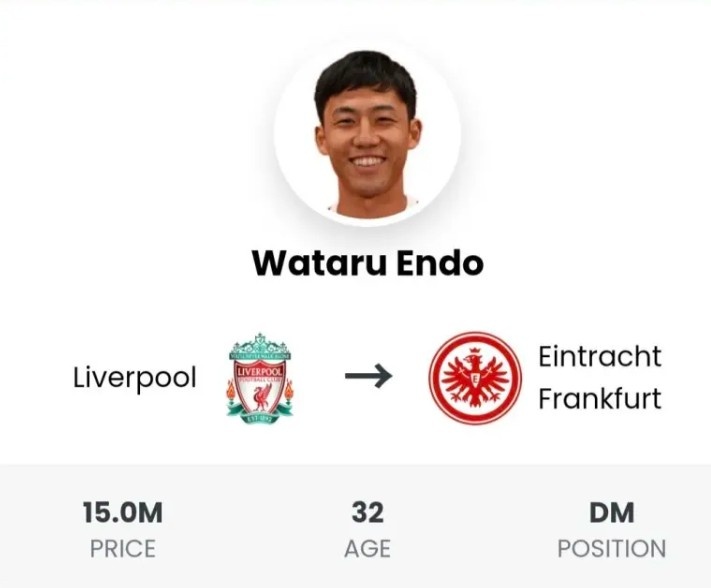 圖片報：法蘭克福計劃補強中場，并有意引進遠藤航