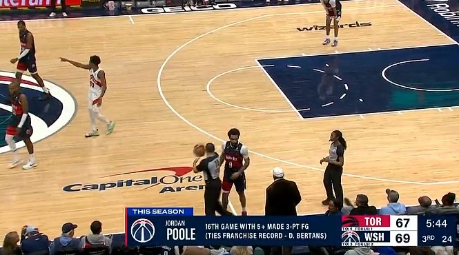 當(dāng)家球星！普爾本賽季已有16場命中5+三分 追平貝爾坦斯隊史紀(jì)錄