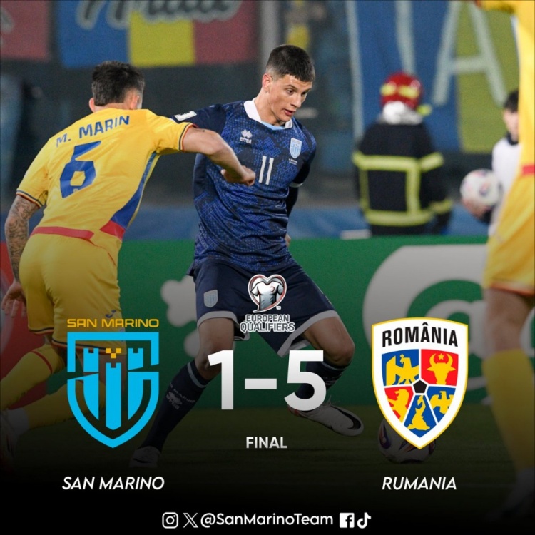 世界杯夢想仍很遙遠?FIFA排名倒一圣馬力諾遭遇世預賽兩連敗