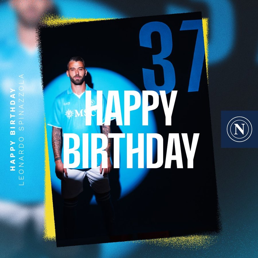 生日快樂！那不勒斯官方發(fā)文慶祝斯皮納佐拉32歲生日