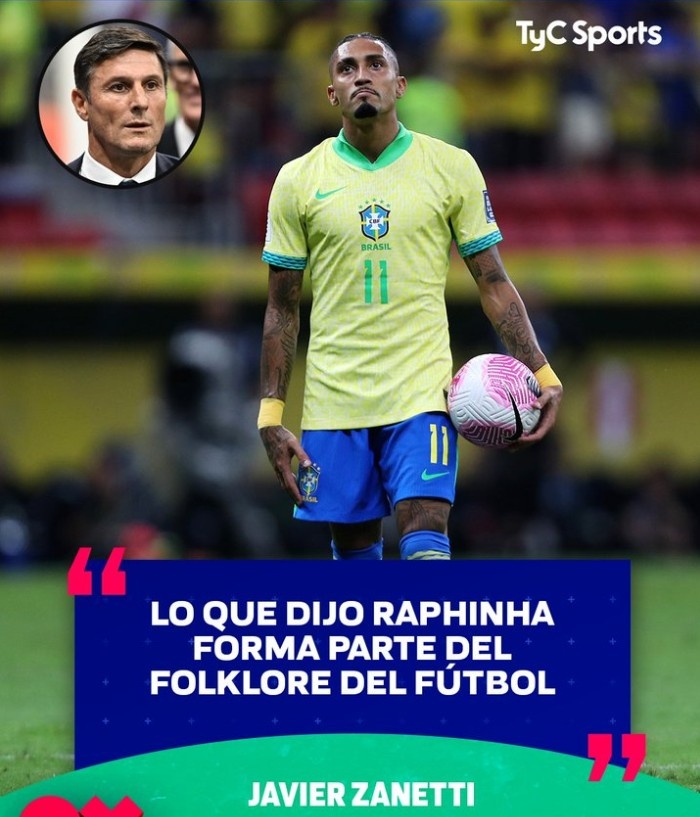 拉菲尼亞豪言要狠狠干阿根廷，薩內(nèi)蒂：這是足球文化的一部分