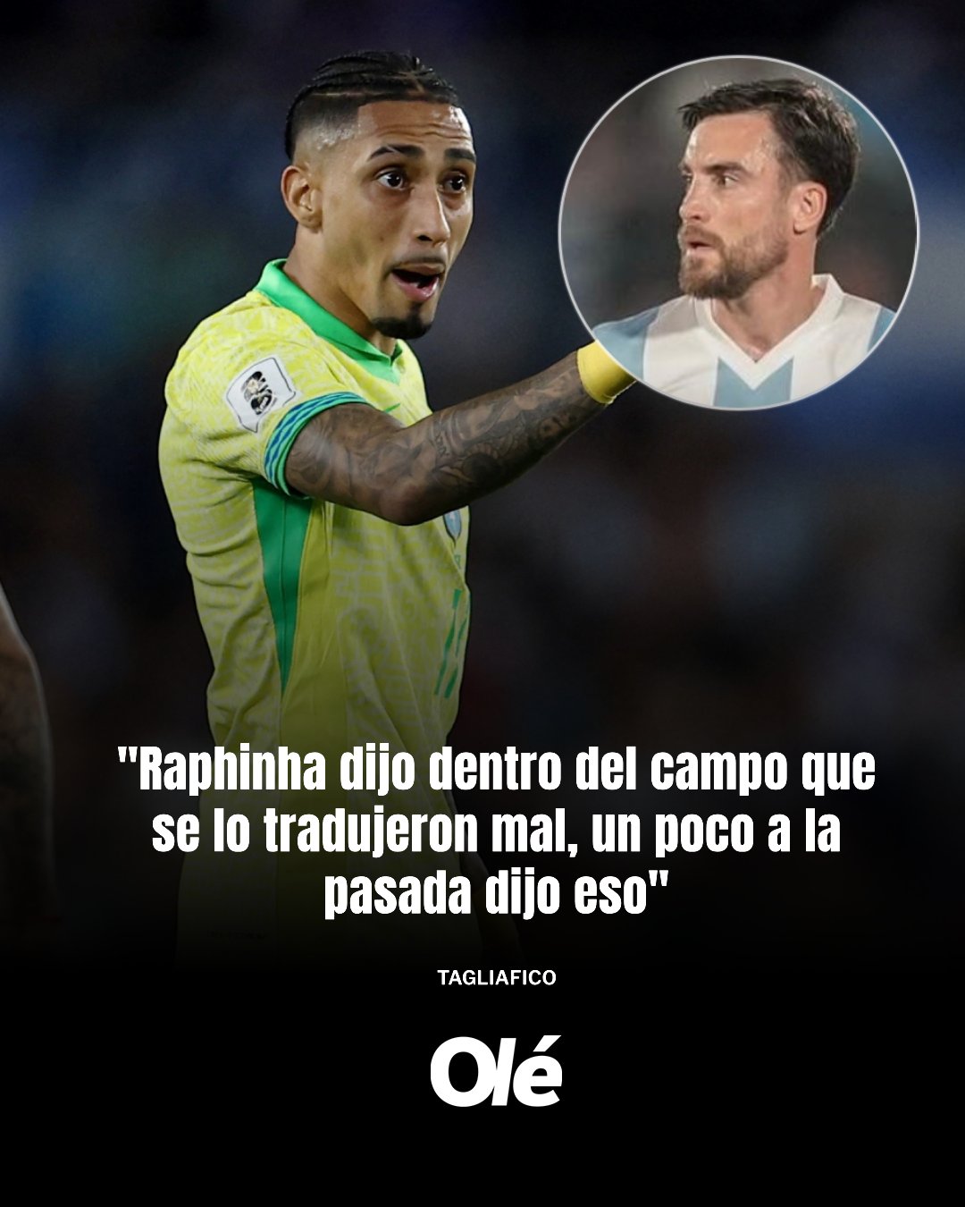 有反轉(zhuǎn)？塔利亞菲科：拉菲尼亞賽后澄清，爭(zhēng)議言論是錯(cuò)誤翻譯