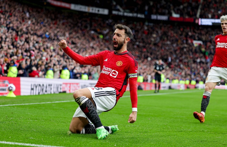 沒你天塌了！曼聯(lián)近5個(gè)進(jìn)球均由B費(fèi)的定位球產(chǎn)生