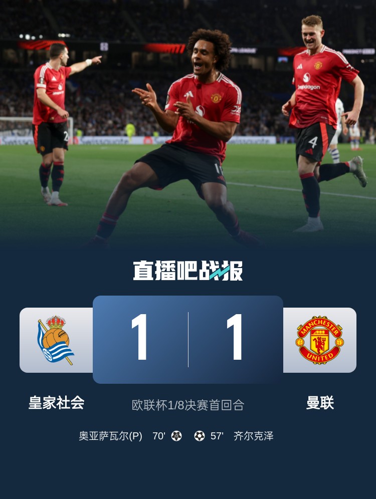 能否拿下歐聯(lián)杯？曼聯(lián)本賽季歐聯(lián)杯繼續(xù)不敗，9場5勝4平